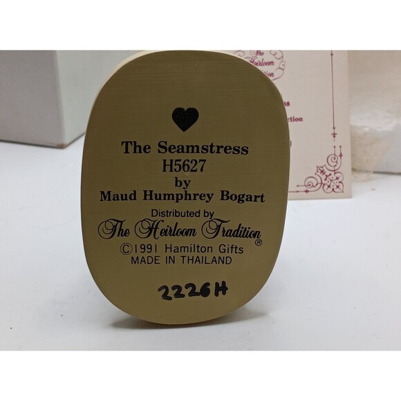 1991 "THE SEAMSTRESS" #H5627, The Heirloom Tradition, Maud Humphrey Bogart - Picture 11 of 11